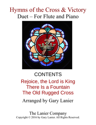 Book cover for Gary Lanier: Hymns of the Cross & Victory (Duets for Flute & Piano)