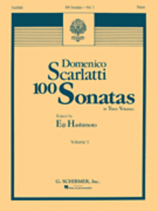 Book cover for 100 Sonatas – Volume 1 (Sonata 1, K6 – Sonata 33, K226)