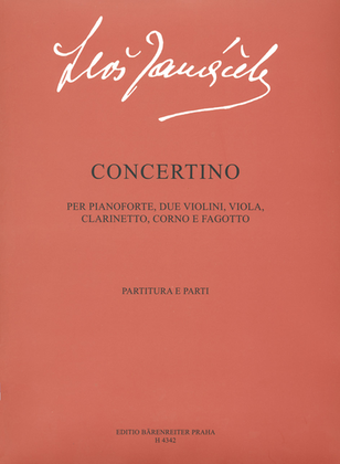 Book cover for Concertino für Klavier und Kammerorchester