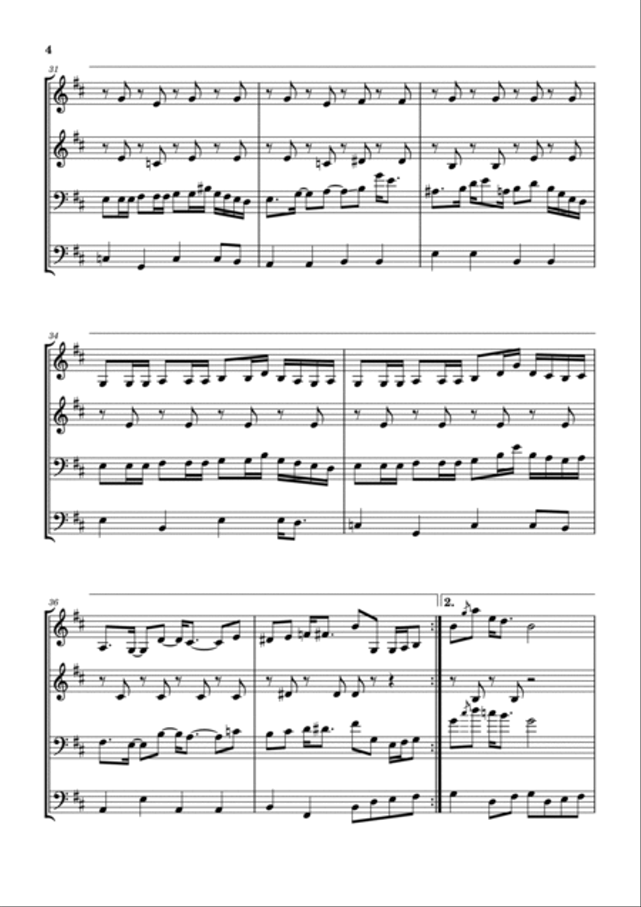 Eastbound And Down Brass Ensemble scores gallery preview page 5