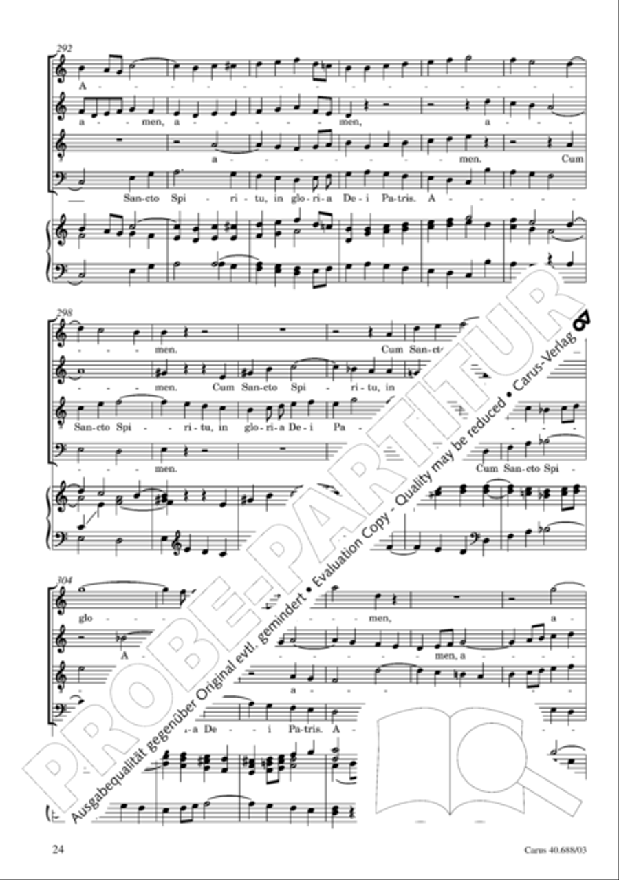 Mass in C Major Mass in C Major 4-Part scores gallery preview page 25