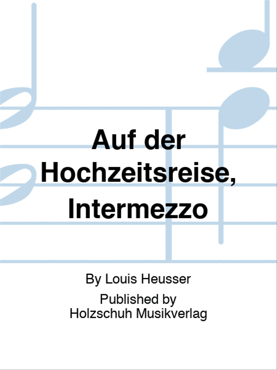 Auf der Hochzeitsreise, Intermezzo Accordion scores gallery preview page 1