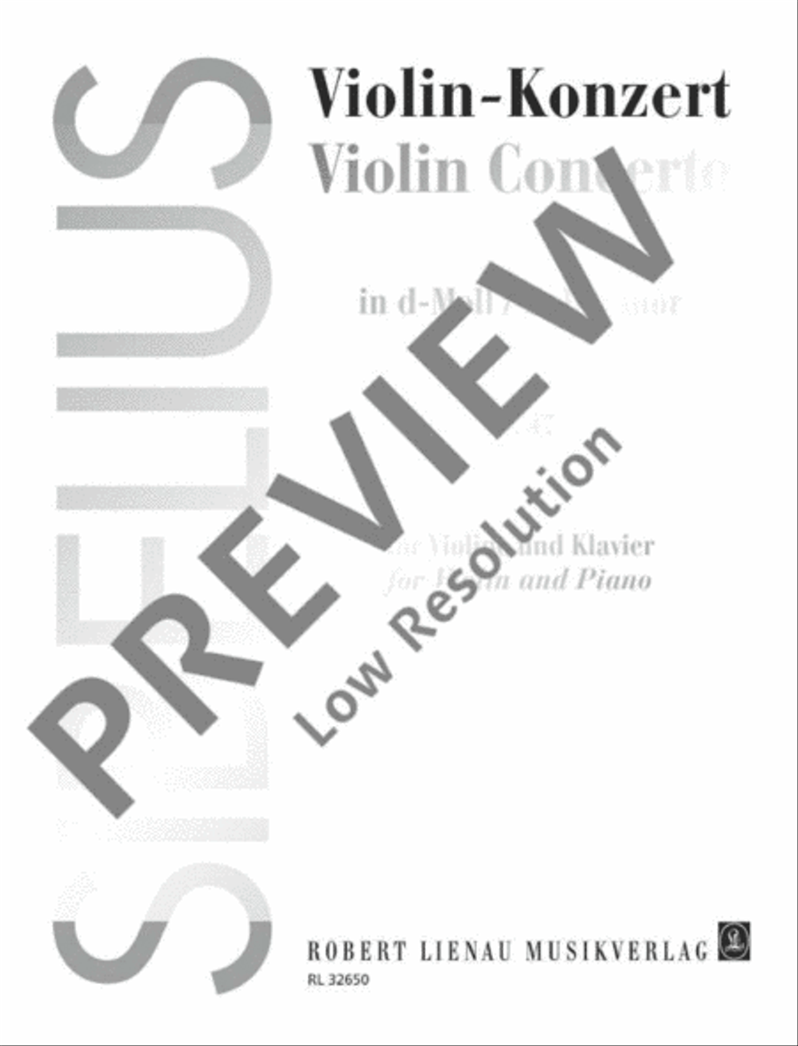 Violin-Concerto D minor Piano scores gallery preview page 2