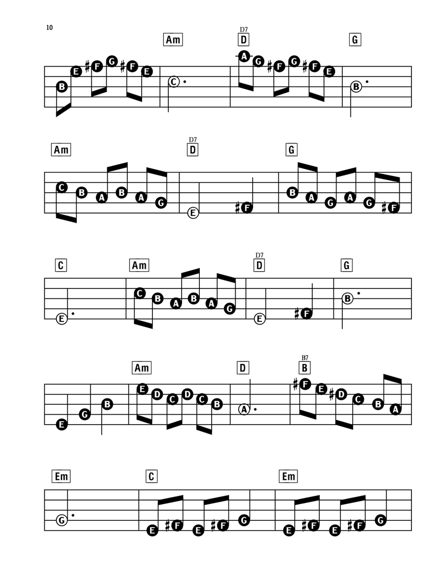 Mia & Sebastian's Theme (from La La Land) Electronic Keyboard scores gallery preview page 2