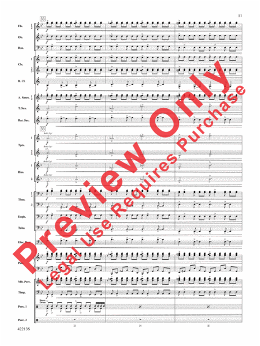 At the Movies with Hans Zimmer Concert Band scores gallery preview page 12