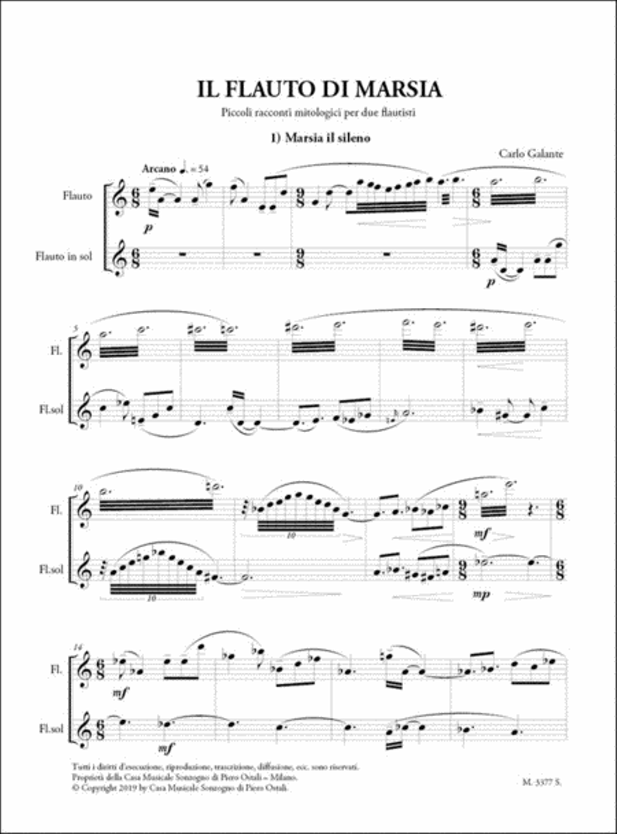 Il Flauto Di Marsia Il Flauto Di Marsia Flute Duet scores gallery preview page 2