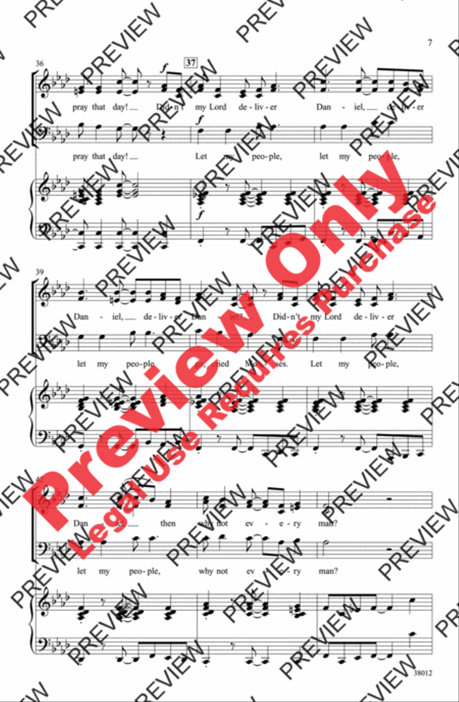 Moses and Daniel 3-Part scores gallery preview page 6