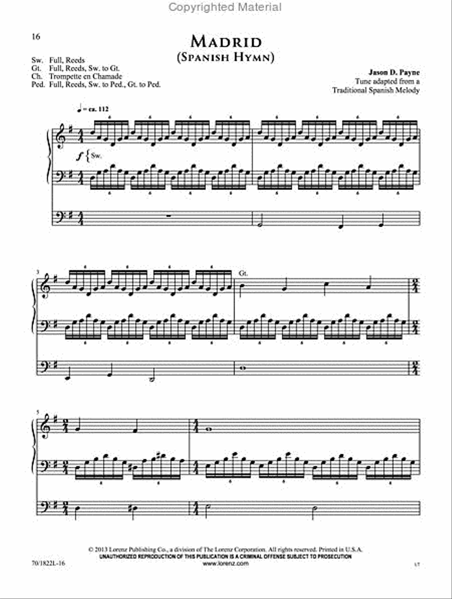 Dynamic Hymn Introductions for Organ Organ Solo scores gallery preview page 2