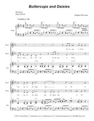 Buttercups And Daisies (2-part choir)