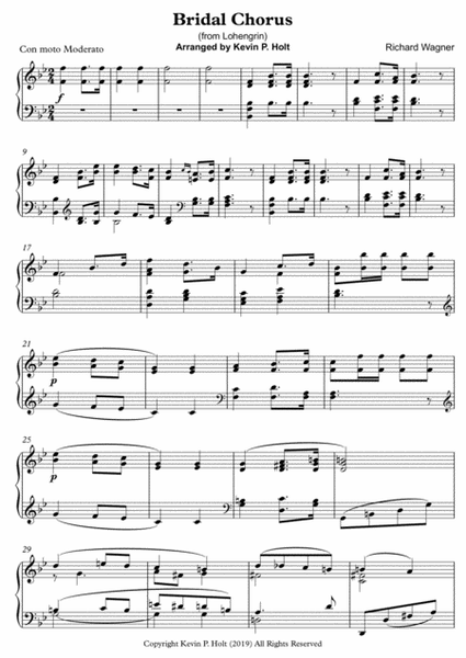 Bridal Chorus (from Lohengrin) - Richard Wagner image number null
