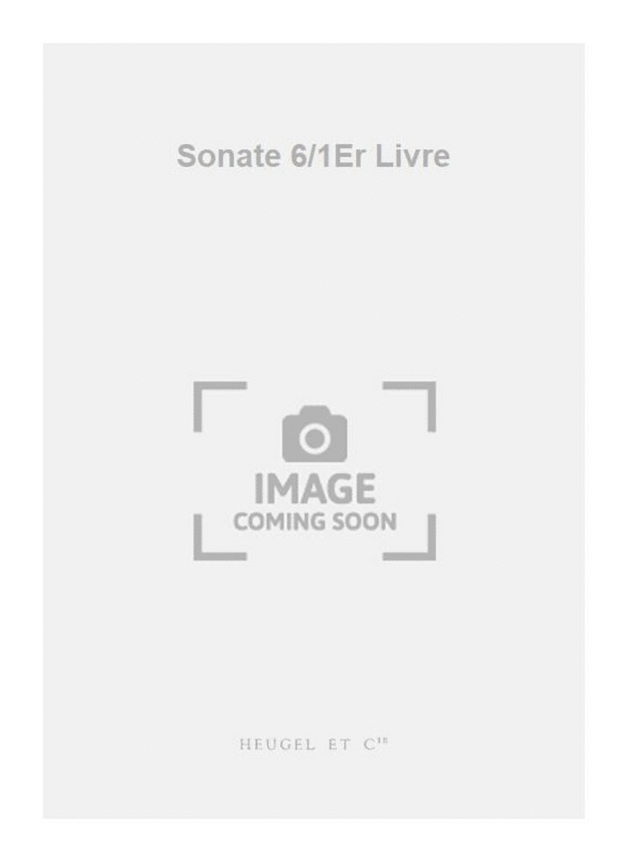 Sonate 6/1Er Livre Violin Solo scores gallery preview page 1
