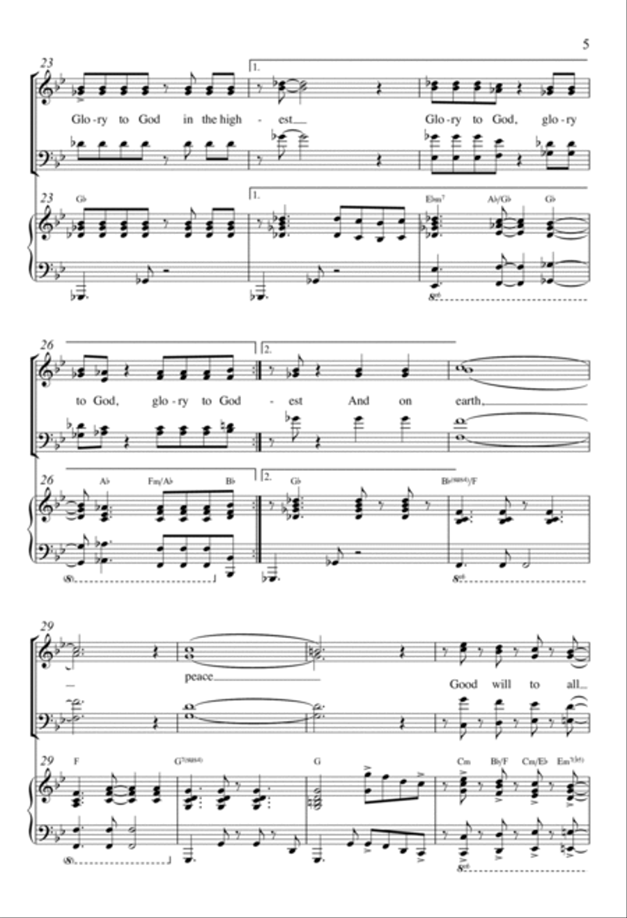 Glory to God in the Highest 4-Part scores gallery preview page 4