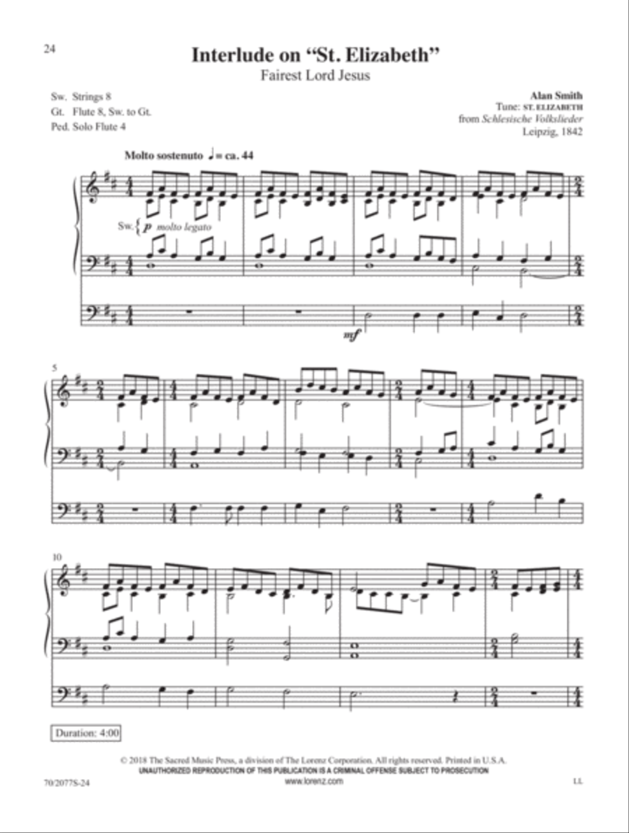 Love Divine Organ Solo scores gallery preview page 9