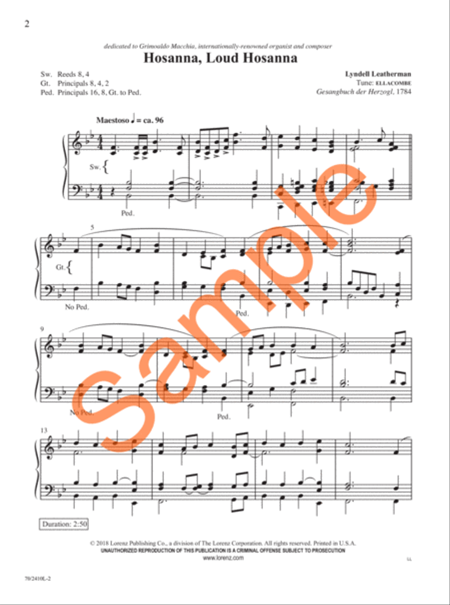 Easy Organ Library, Vol. 73 Organ Solo scores gallery preview page 3