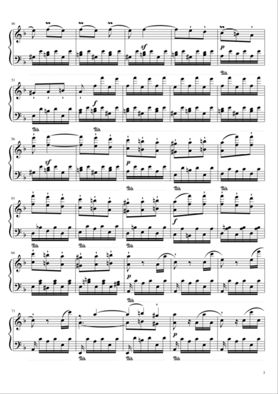 Sonate No. 17 Tempest 3rd Movement Piano Solo scores gallery preview page 3