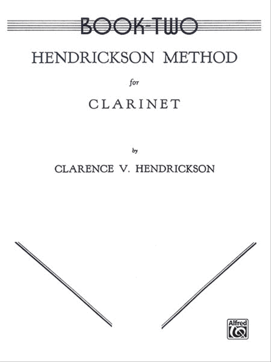 Hendrickson Method for Clarinet, Book 2 Clarinet scores gallery preview page 1