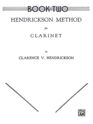 Book cover for Hendrickson Method for Clarinet, Book 2