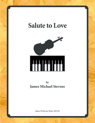 Book cover for Salute to Love - Violin & Piano