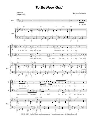 To Be Near God (Duet for Tenor and Bass Solo)