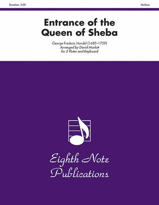 Book cover for Entrance of the Queen of Sheba