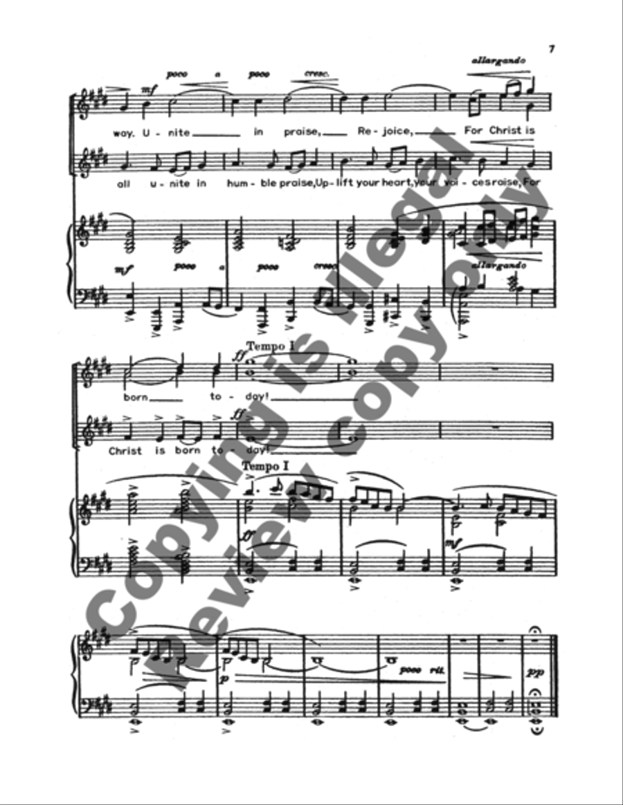 Come Ye to Bethlehem SA scores gallery preview page 8