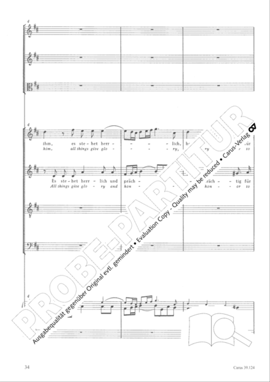 Sing to the Lord a new song (Singet dem Herrn ein neues Lied) 4-Part scores gallery preview page 35