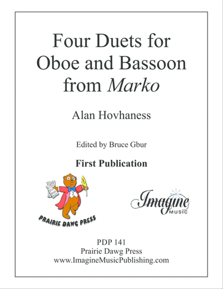 Four Duets for Oboe & Bassoon from Manko Woodwind Duet scores gallery preview page 2