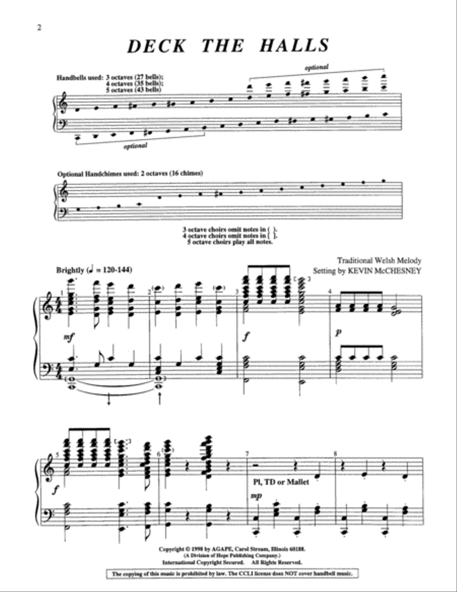 Deck the Halls 5-Octaves scores gallery preview page 8