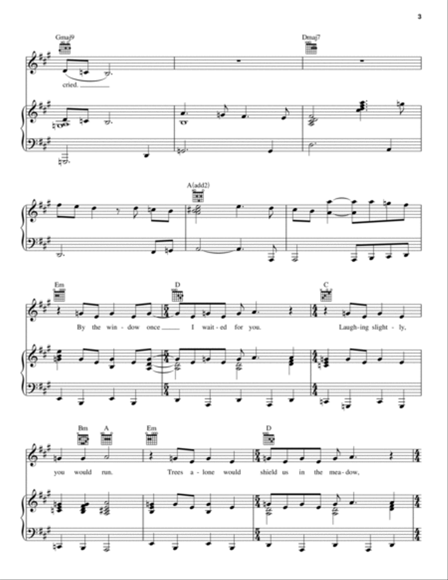 Sometimes In Winter Piano, Vocal, Guitar scores gallery preview page 3