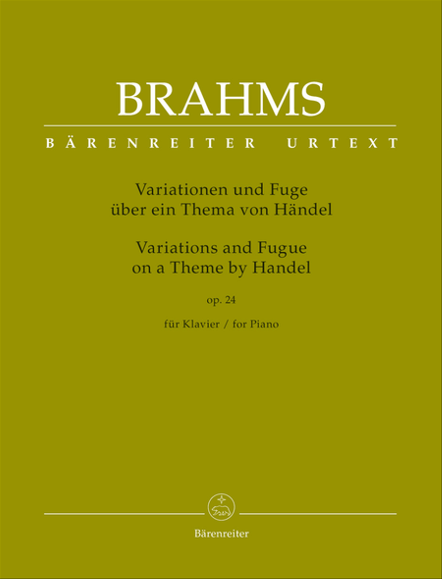 Variations and Fugue on a Theme by Handel for Piano op. 24 Piano Solo scores gallery preview page 1