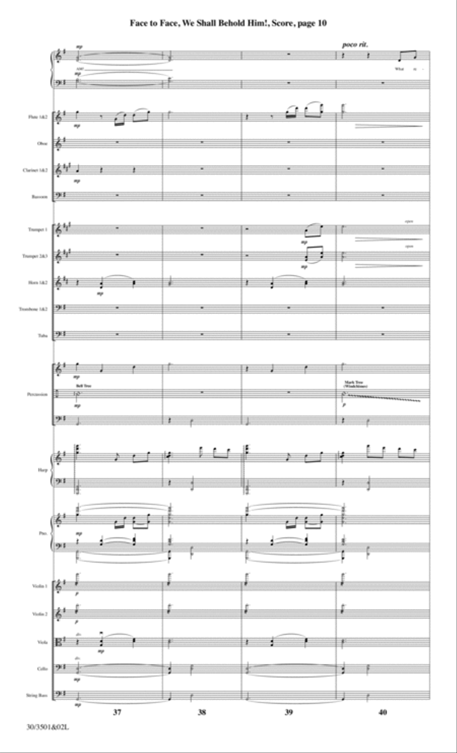 Face to Face, We Shall Behold Him! - Orchestral Score and CD with Printable Parts