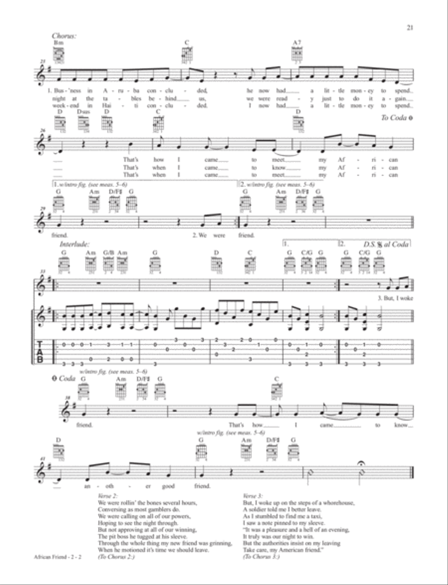 Jimmy Buffett -- Songs from a Sailor Electric Guitar scores gallery preview page 11