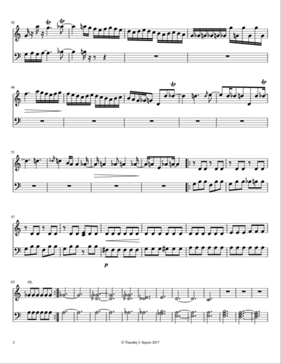 Waltz in G Minor Easy Piano scores gallery preview page 2