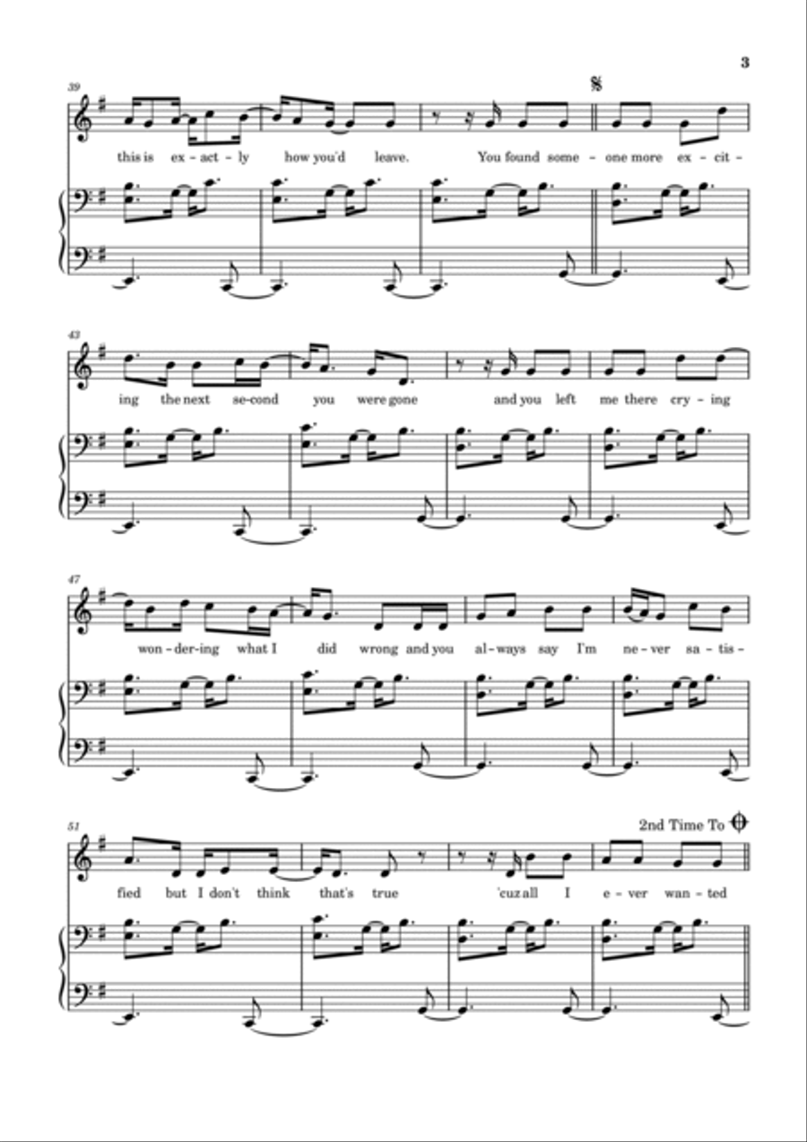 Enough For You Voice scores gallery preview page 3