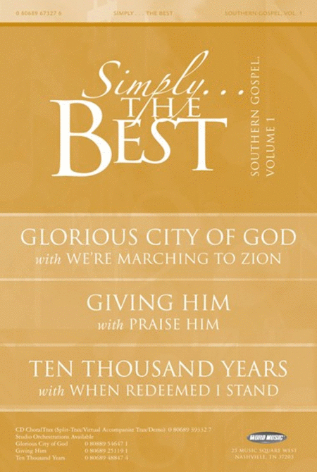 Simply The Best: Southern Gospel Volume 1