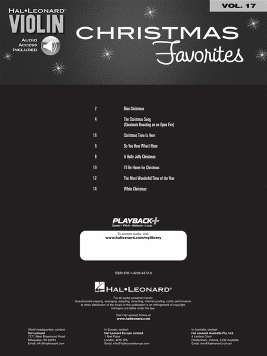 Christmas Favorites Violin scores gallery preview page 3