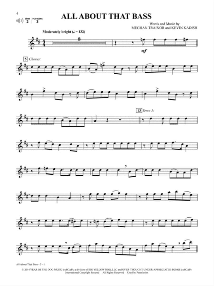 Top Hits from TV, Movies & Musicals Instrumental Solos Alto Saxophone scores gallery preview page 5