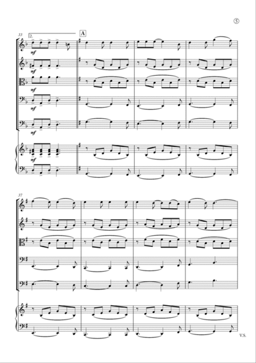 Hallelujah Hallelujah String Quintet scores gallery preview page 5