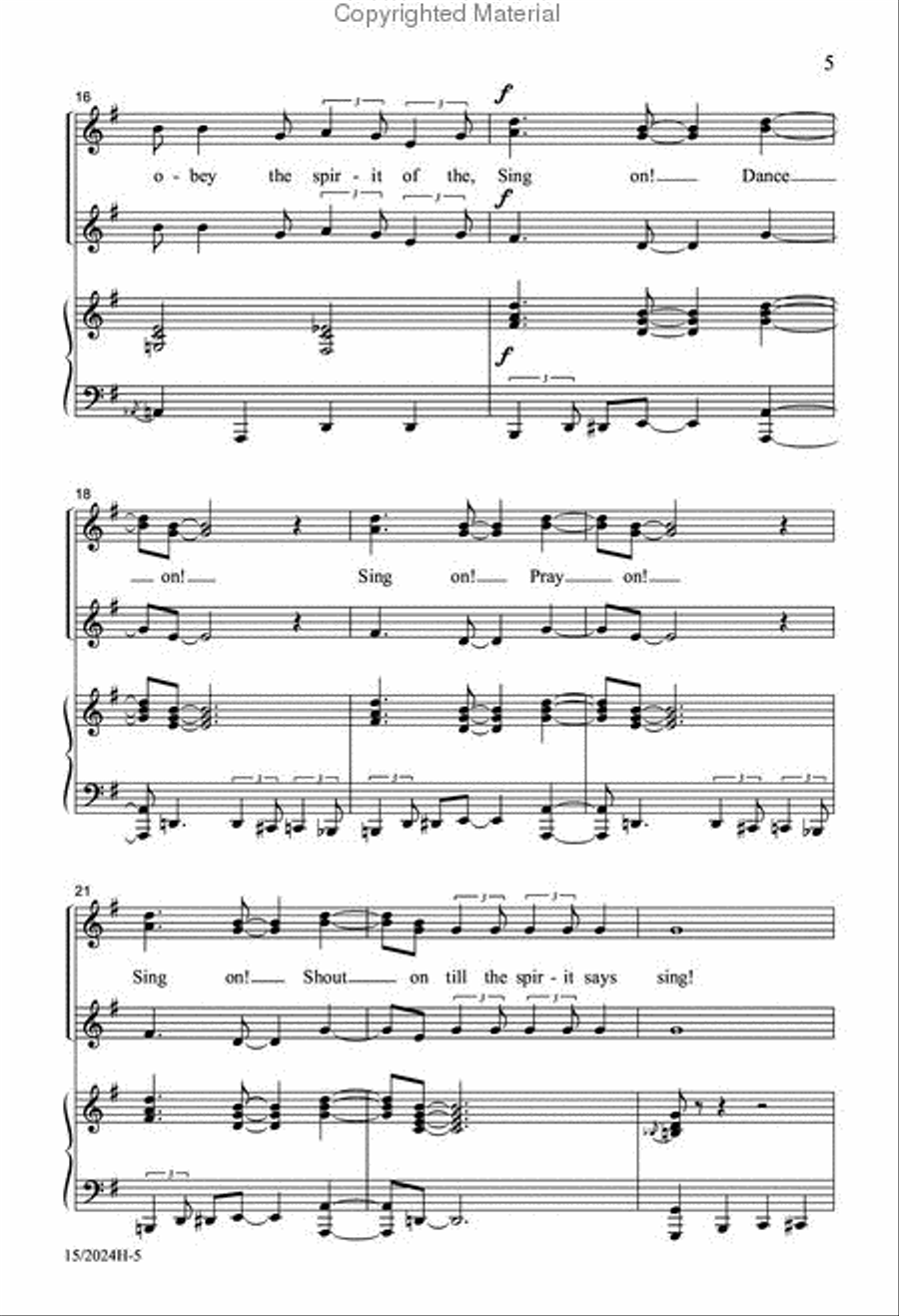 I'm Gonna Sing SSA scores gallery preview page 4
