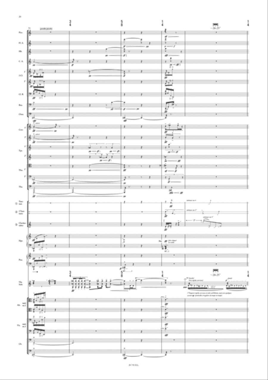 Paysages avec figures absentes - Nachlese IV Orchestra scores gallery preview page 2