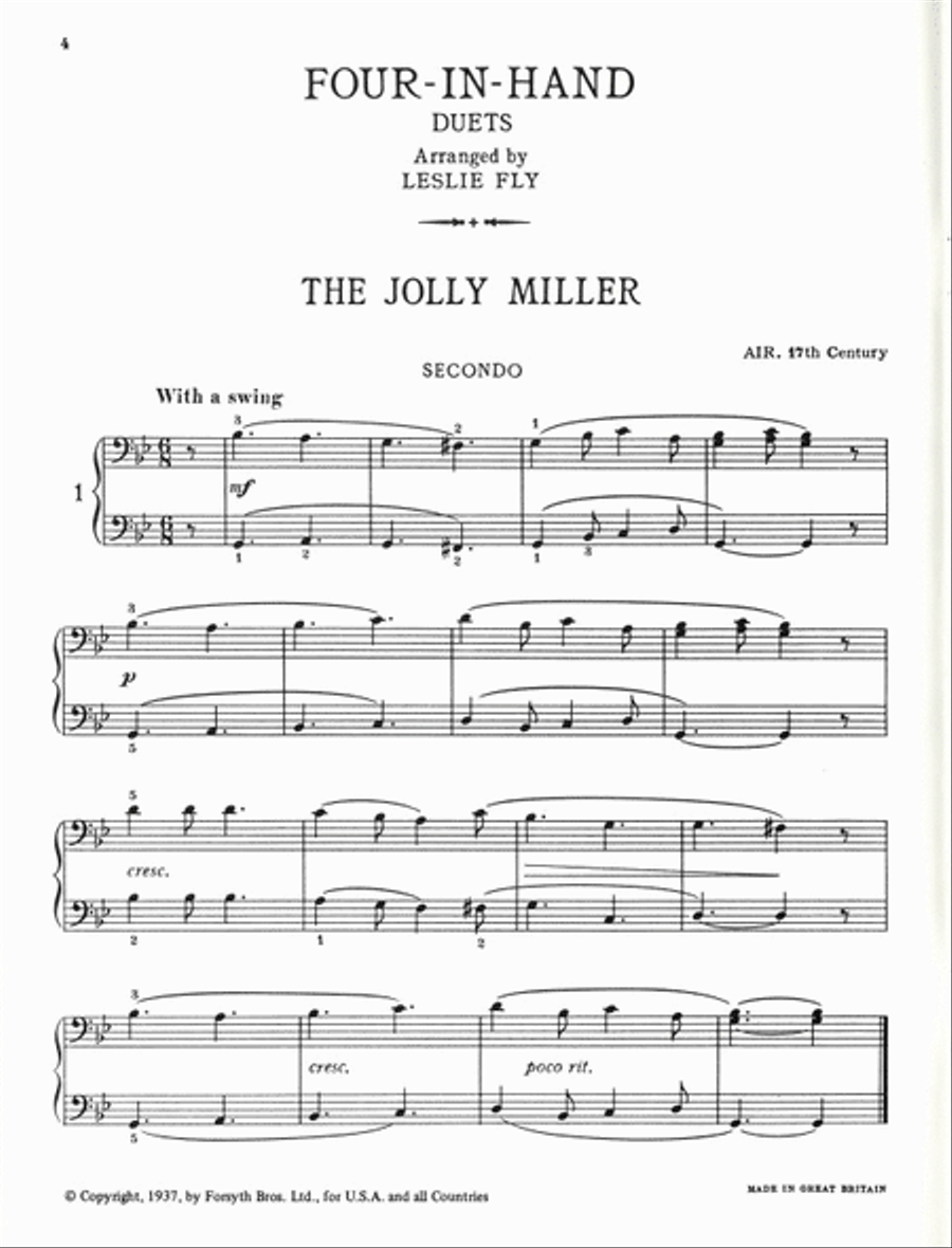 Four in Hand Piano Duet scores gallery preview page 2