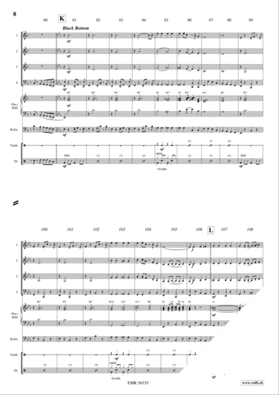 Charleston Medley Brass Quartet scores gallery preview page 7