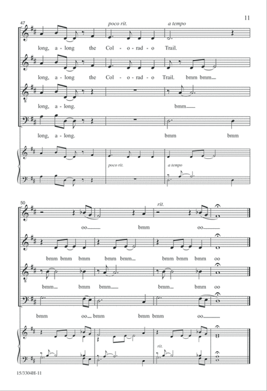 Colorado Trail 4-Part scores gallery preview page 11
