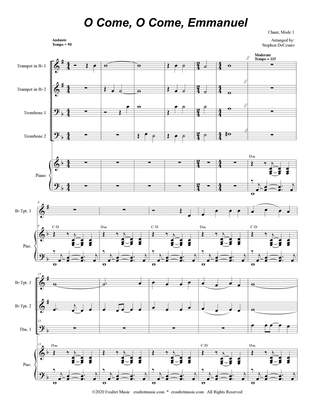 Book cover for O Come, O Come, Emmanuel (Brass Quartet and Piano - Alternate Version)