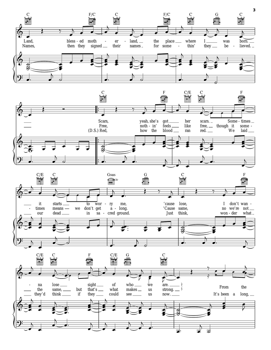 Home Piano, Vocal, Guitar scores gallery preview page 2