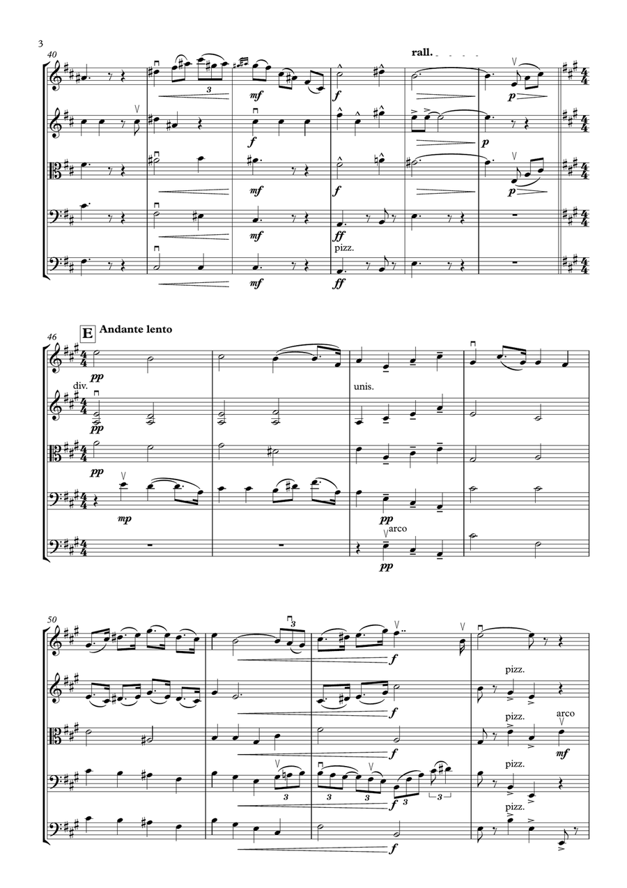 Che gelida manina, from La Boheme, by Giacomo Puccini, arranged for String Orchestra by Adrian Mansu String Orchestra scores gallery preview page 4