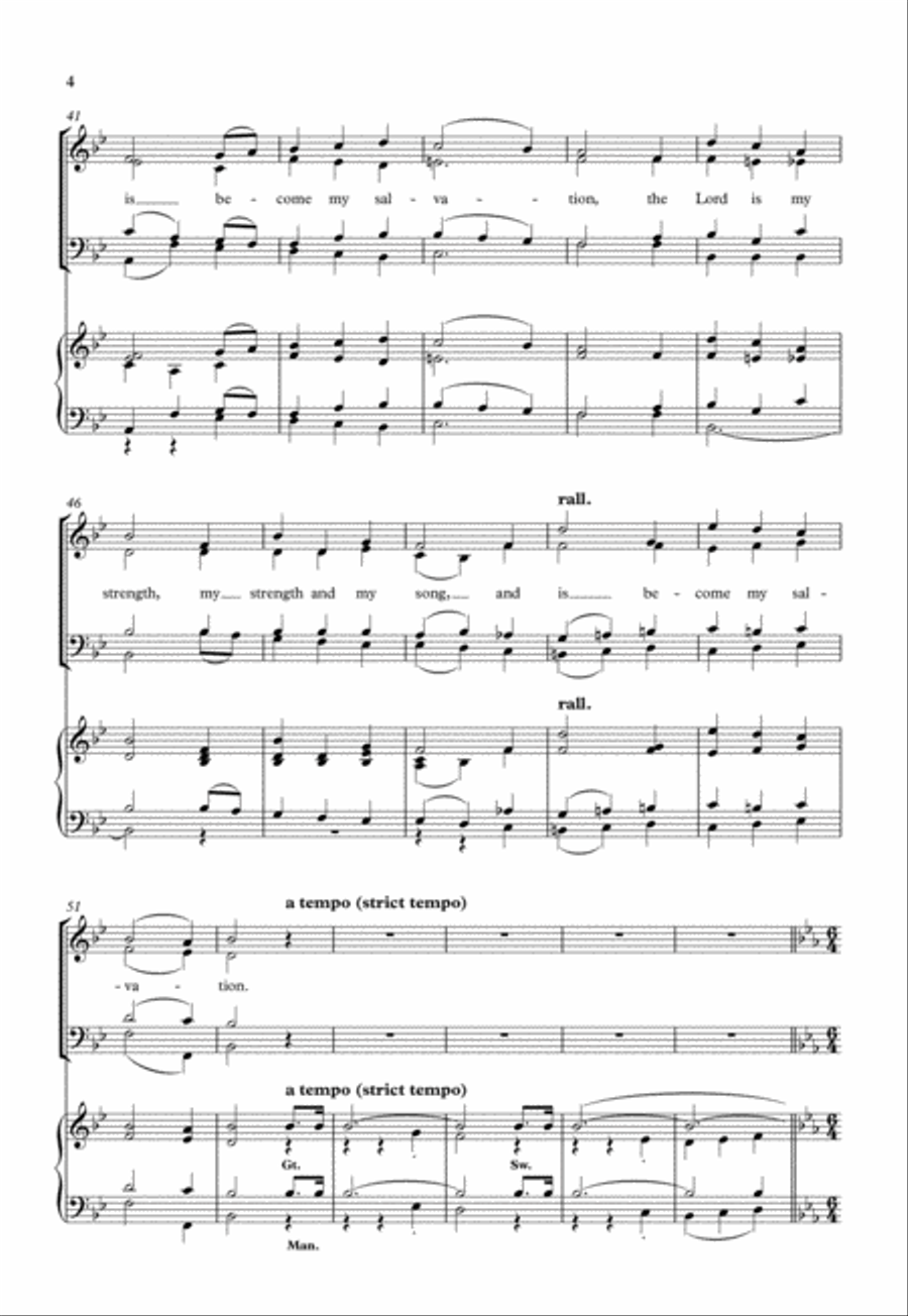 The Lord is my strength The Lord is my strength 4-Part scores gallery preview page 4