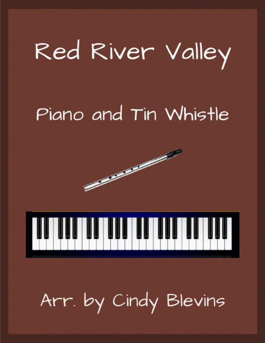 Red River Valley, Piano and Tin Whistle (D) Piano scores gallery preview page 1