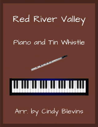Red River Valley, Piano and Tin Whistle (D)