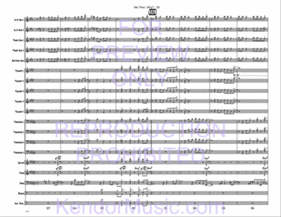 Me Then, Why? Jazz Ensemble scores gallery preview page 60
